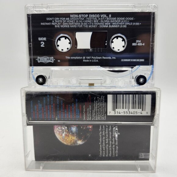 Non Stop Disco Volume 2 Various Artists Extended Dance Mixes Cassette 3145534054 - Picture 2 of 3